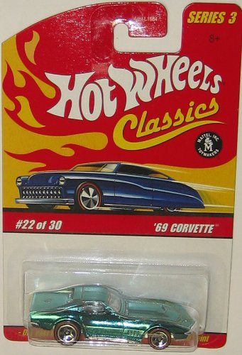 Hot Wheels 1969 Corvette Stringray Classics Series 3 #22 Red Line